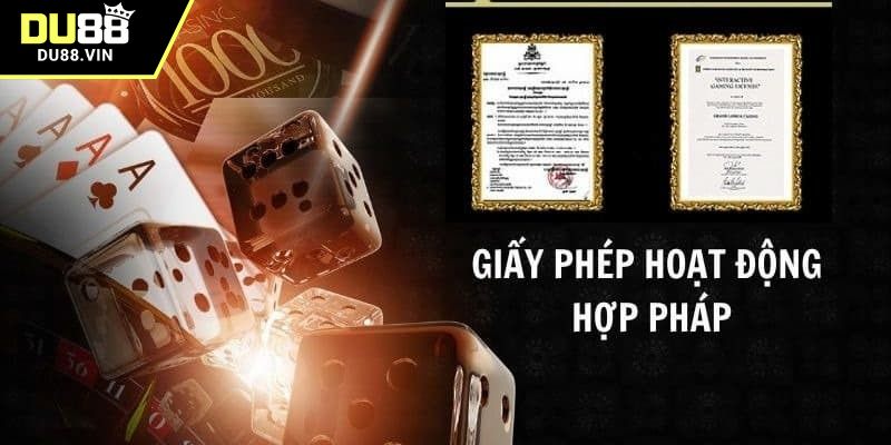 Giấy phép hoạt động có thể xác nhận tính hợp pháp